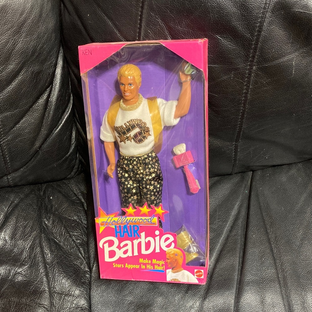 Mattel Hollywood Hair Ken Doll - White, Gold, Black